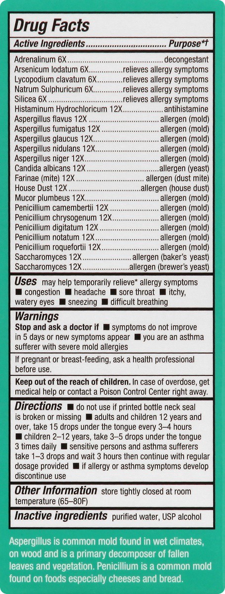 slide 9 of 9, bioAllers Mold Yeast Dust Allergies, 1 oz