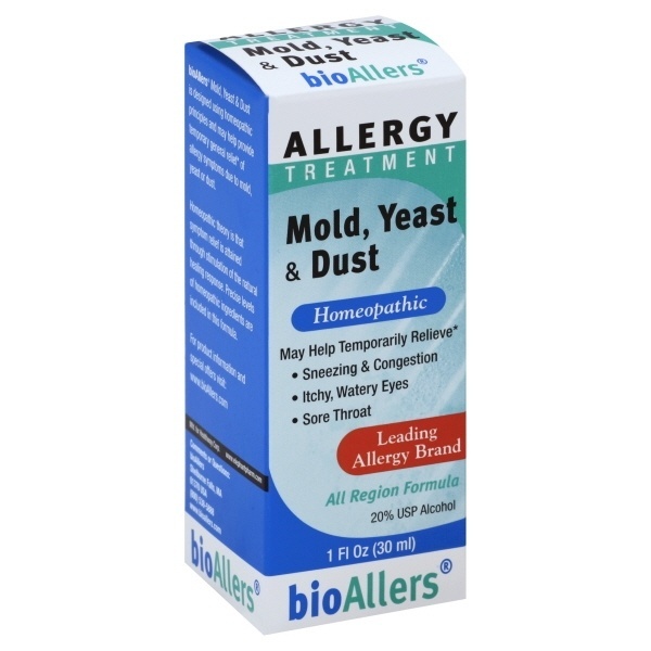 slide 1 of 1, bioAllers Mold Yeast & Dust Allergy Treatment, 1 oz