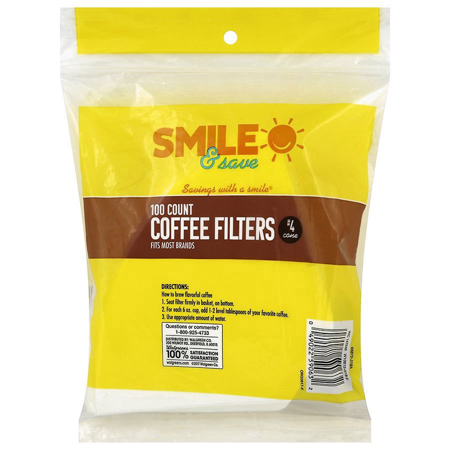 slide 2 of 2, Nice! Coffee Filters Cone Style Number 4 - 100 ct, 100 ct