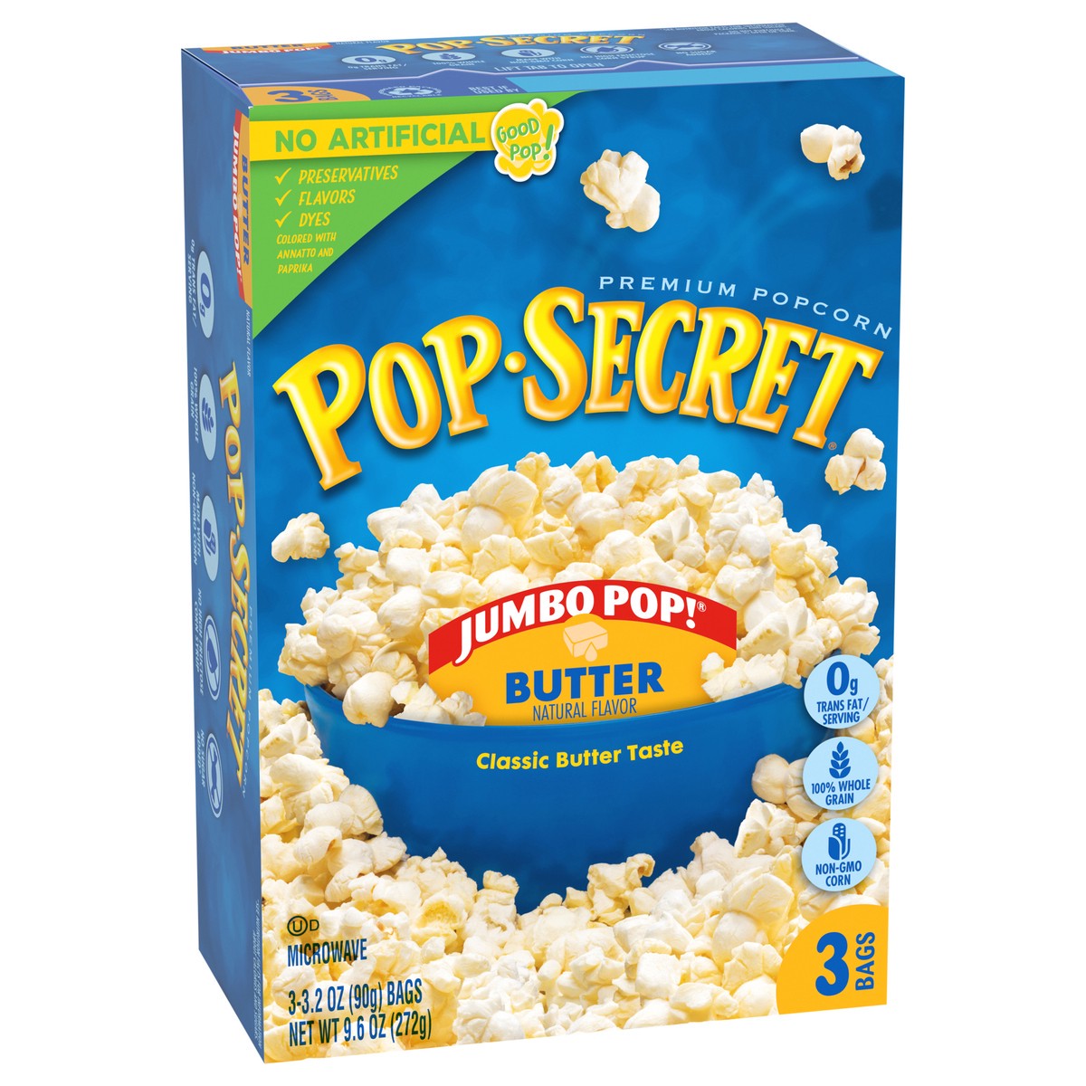 slide 12 of 12, Pop-Secret Jumbo Pop Premium Butter Popcorn 3 ea, 3 ct; 3.2 oz