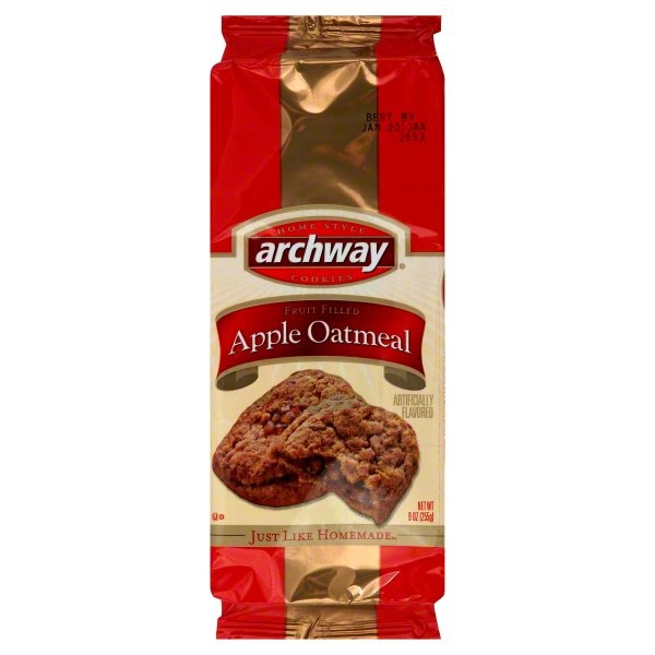 slide 1 of 1, Archway Cookies Fruit Filled Apple Oatmeal Cookies, 9 oz