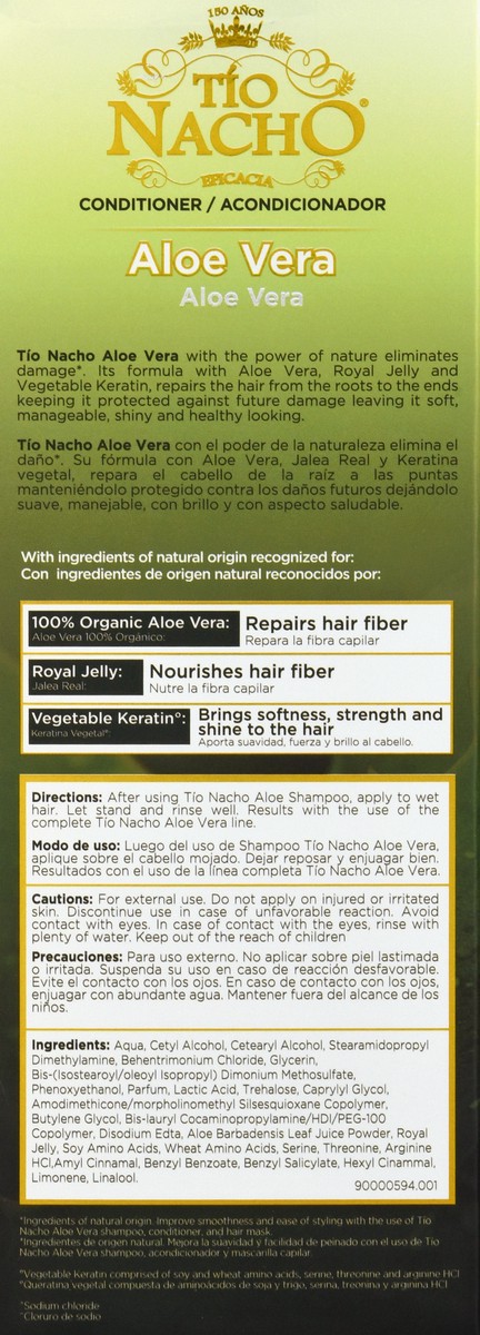 slide 2 of 12, Tio Nacho Eficacia Tio Nacho Aloe Vera Conditioner 14 Ounces, 14 oz