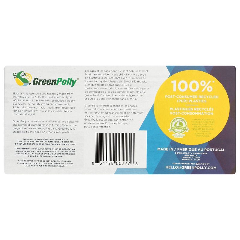 slide 3 of 3, Greenpolly Tall Kitchen Unscented Bags, 13 gal