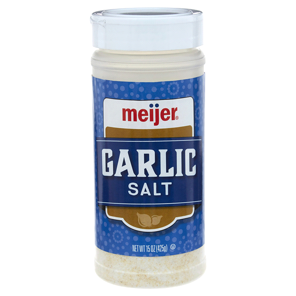 slide 1 of 3, Meijer Garlic Salt, 15 oz