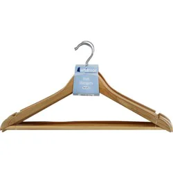 Whitmor Suit Hangers, Natural