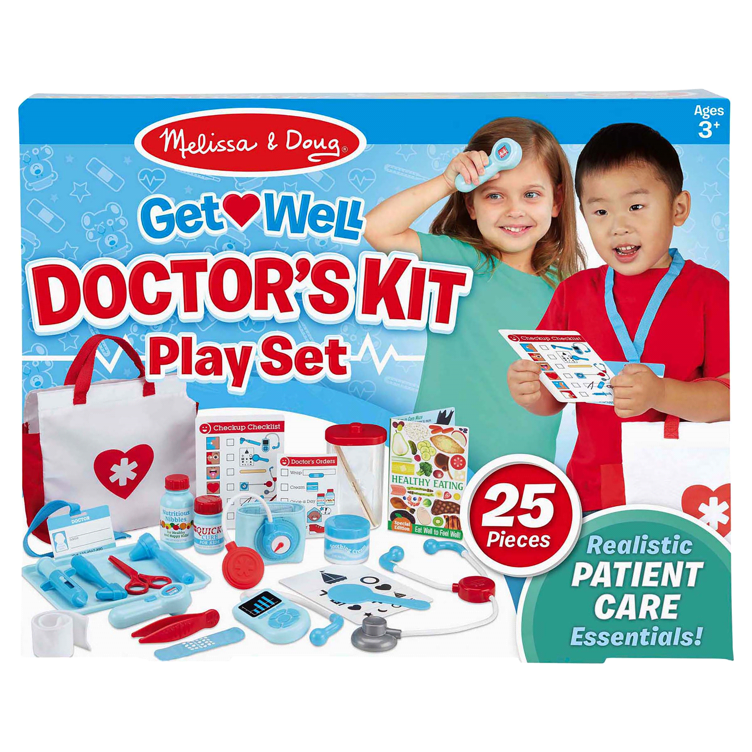 slide 1 of 4, Melissa & Doug Get Well Doctor's Kit Play Set, 25 Pieces, 25 ct