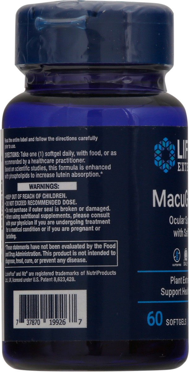 slide 7 of 9, Life Extension Softgels MacuGuard 60 ea, 60 ct