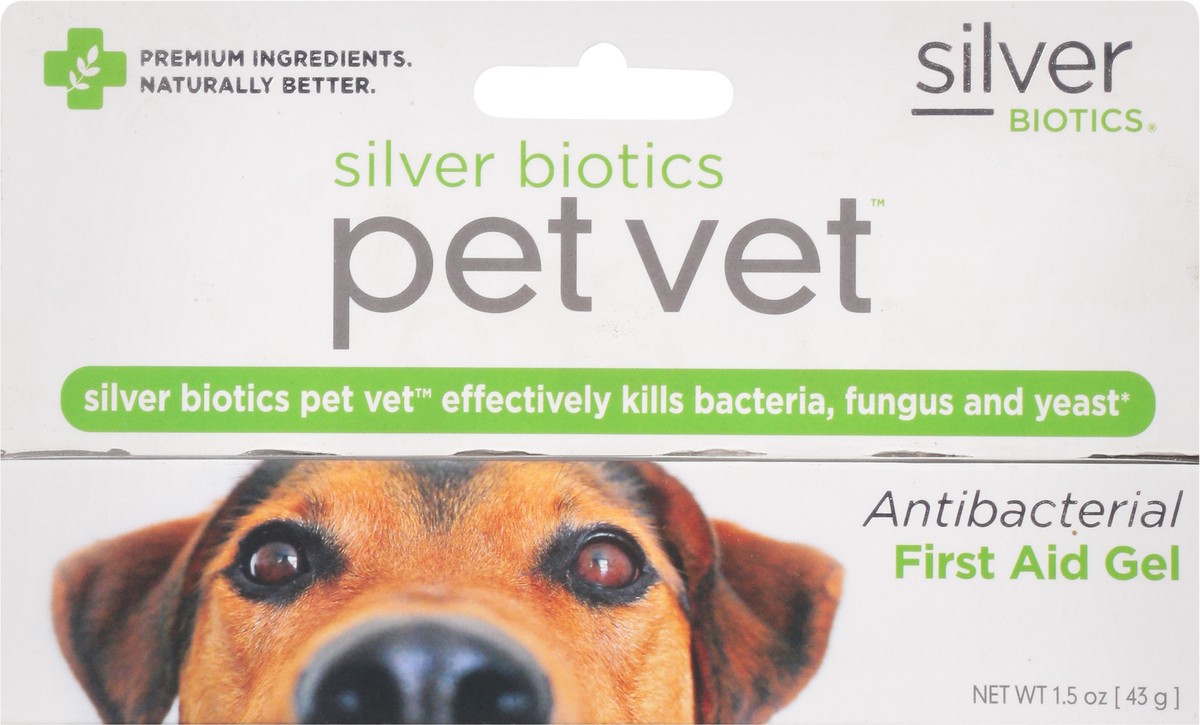 slide 7 of 10, Silver Biotics Pet Vet Antibacterial First Aid Gel 1.5 oz, 1.5 oz