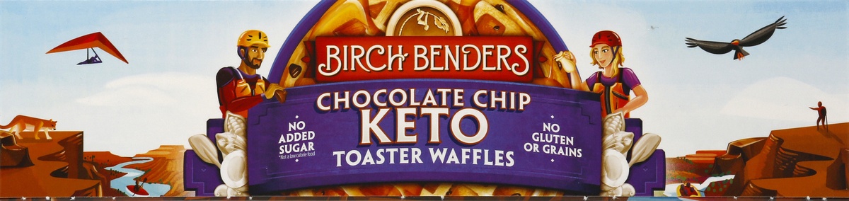 slide 8 of 10, Birch Benders Chocolate Chip Keto Toaster Waffles, 5.92 oz