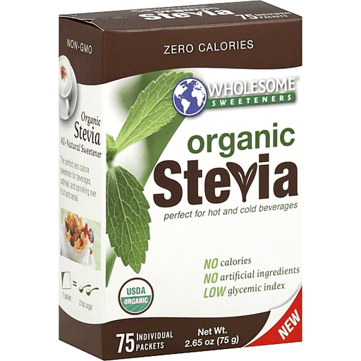 slide 2 of 3, Wholesome Sweeteners Organic Stevia Packets, 75 ct