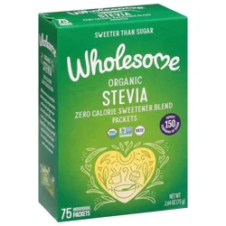 Wholesome Sweetener Blend Zero Calorie Organic Stevia - 75 ea