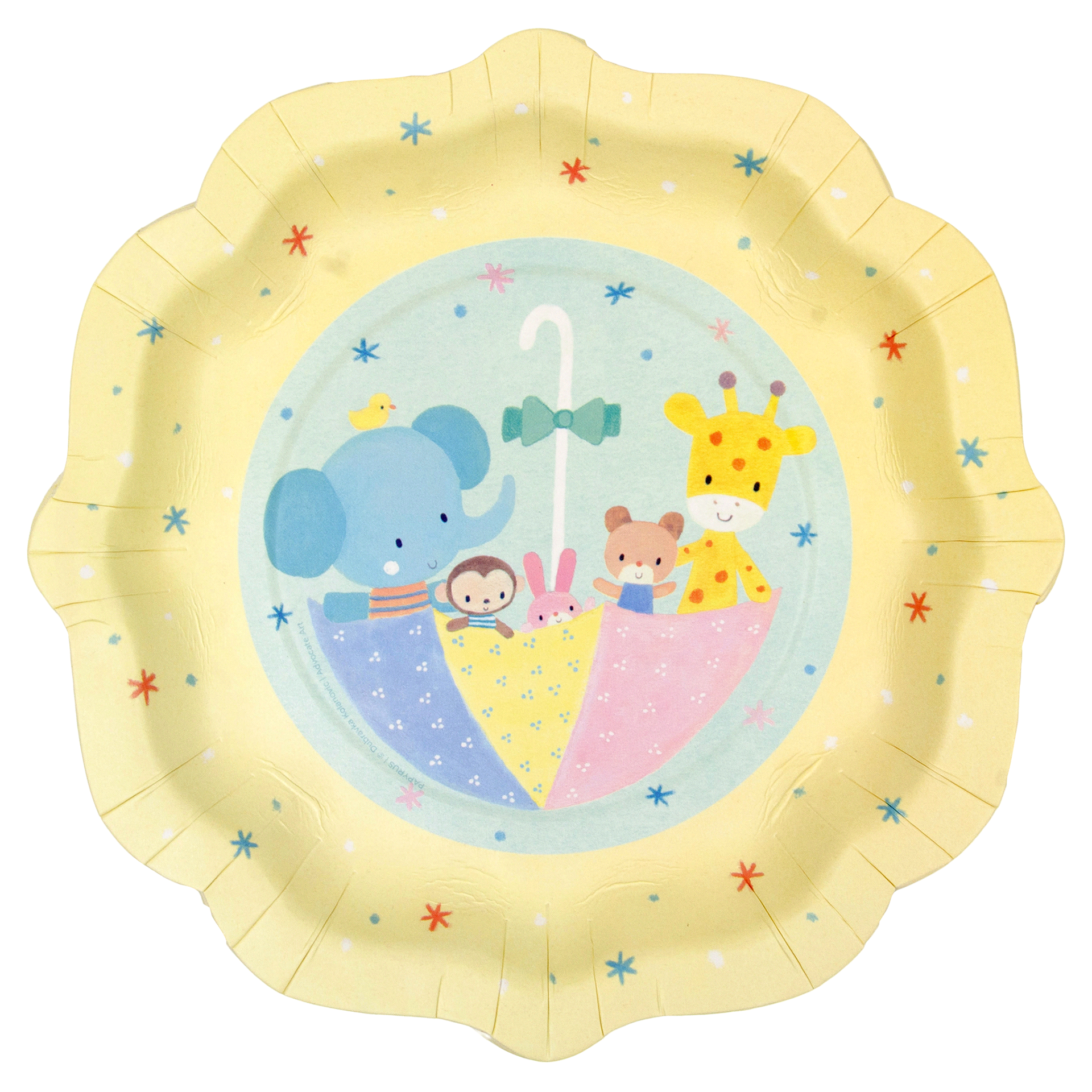 slide 1 of 1, Papyrus Baby Love Dessert Plate, 1 ct