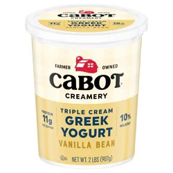 6/2Lb Triple Cream Vanilla Bean Greek Yogurt