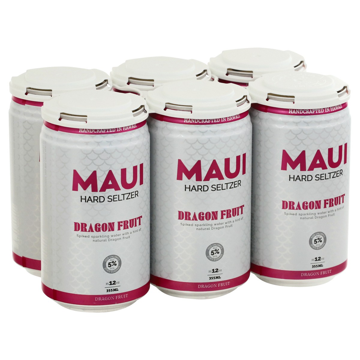 slide 8 of 9, Maui Hard Seltzer Dragon Fruit Hard Seltzer 6 ea, 6 ct