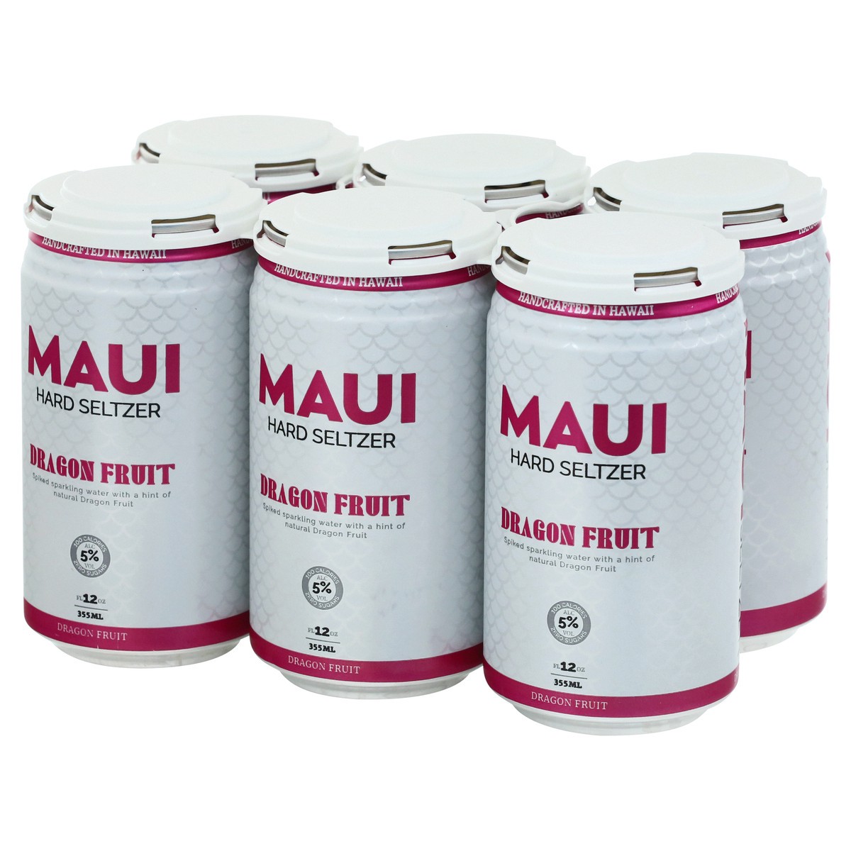 slide 9 of 9, Maui Hard Seltzer Dragon Fruit Hard Seltzer 6 ea, 6 ct