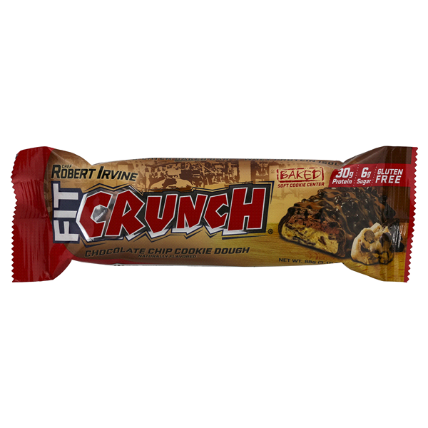 slide 1 of 2, Fit Crunch Chocolate Chip Cookie Dough Bar, 3.1 oz