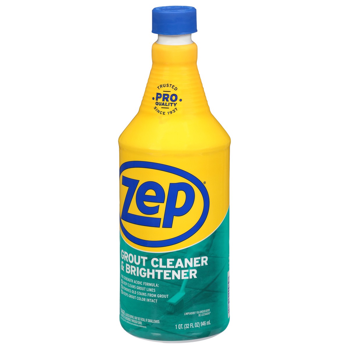 slide 3 of 9, Zep Grout Cleaner & Brightener 1 qt Bottle, 1 qt
