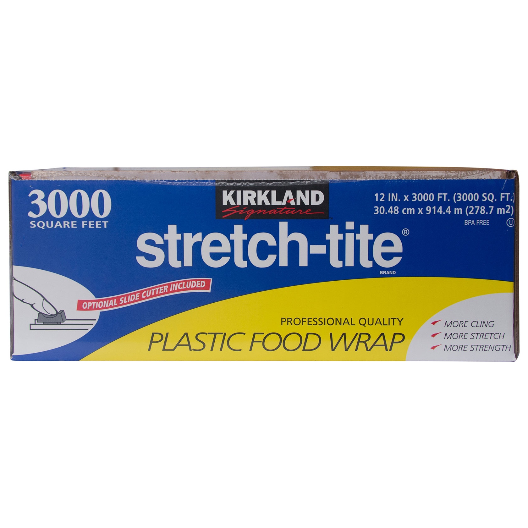 Kirkland Signature Plastic Food Wrap (3000' x 12)