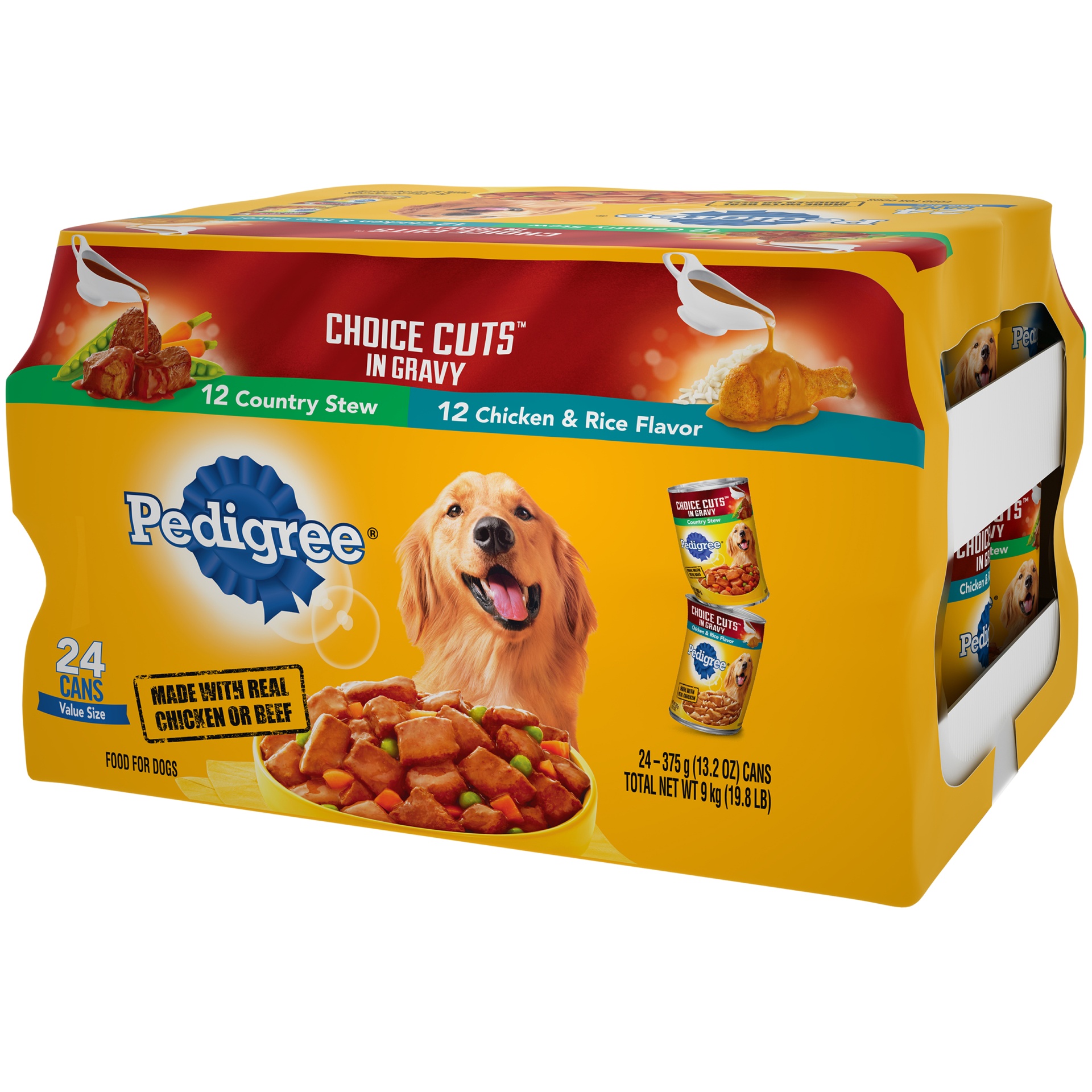 Pedigree Choice Cuts In Gravy Adult Canned Wet Dog Food Variety Pack