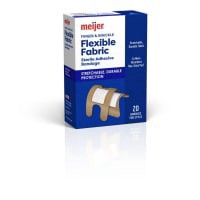 slide 19 of 21, Meijer Flexible Fabric Knuckle and Finger Adhesive Bandages, 20 ct