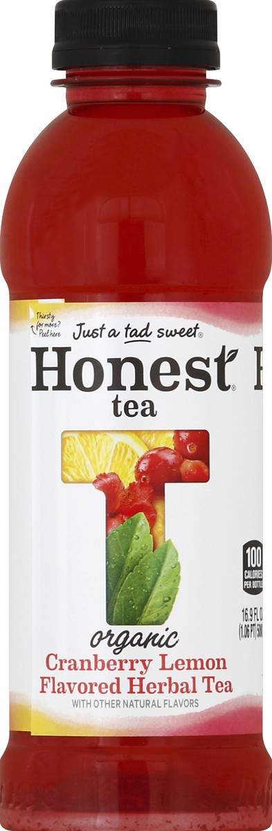 slide 2 of 5, Honest Tea Organic Fair Trade Cranberry Lemon Gluten Free, 16.9 fl oz, 16.9 fl oz