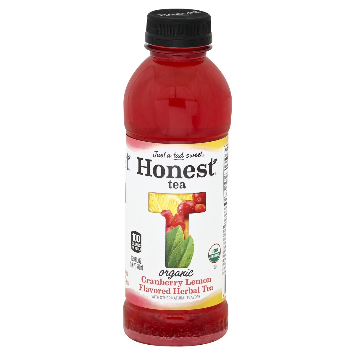 slide 4 of 5, Honest Tea Organic Fair Trade Cranberry Lemon Gluten Free, 16.9 fl oz, 16.9 fl oz