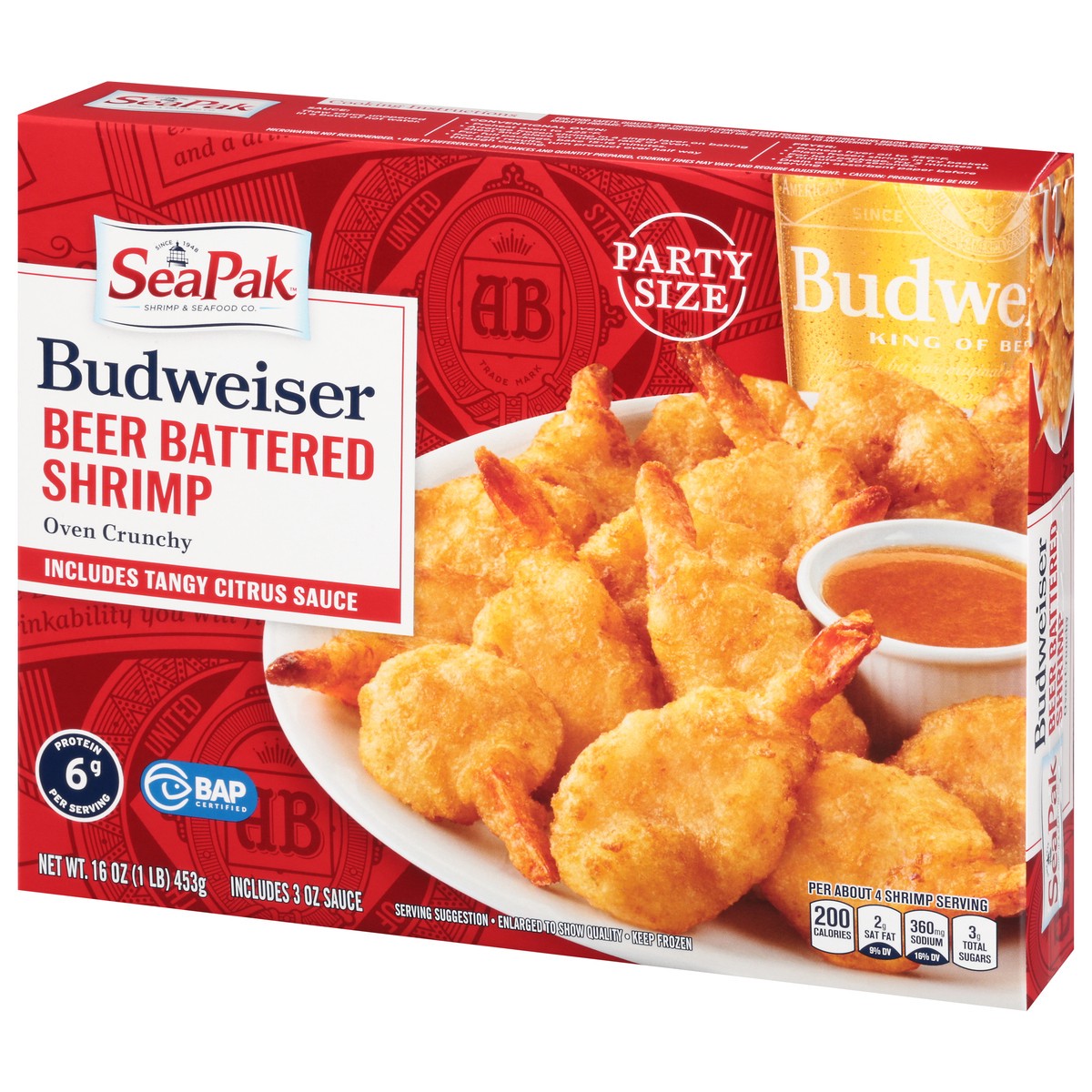 slide 11 of 11, SeaPak Beer Battered Beer Batter Shrimp, 16 oz