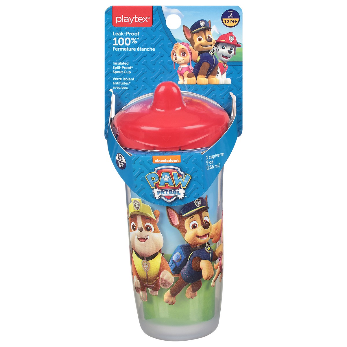 slide 1 of 11, Playtex Paw Patrol Spout Cup, 9 oz