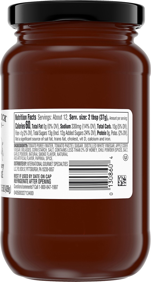 slide 11 of 13, F. WHITLOCK & SONS Sweet Honey Barbecue Sauce, 15.5 oz Jar, 15.5 oz