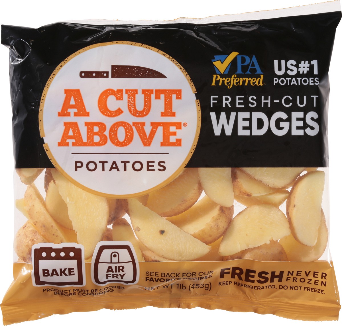 slide 12 of 12, A Cut Above Fresh-Cut Wedges Potatoes, 1 lb