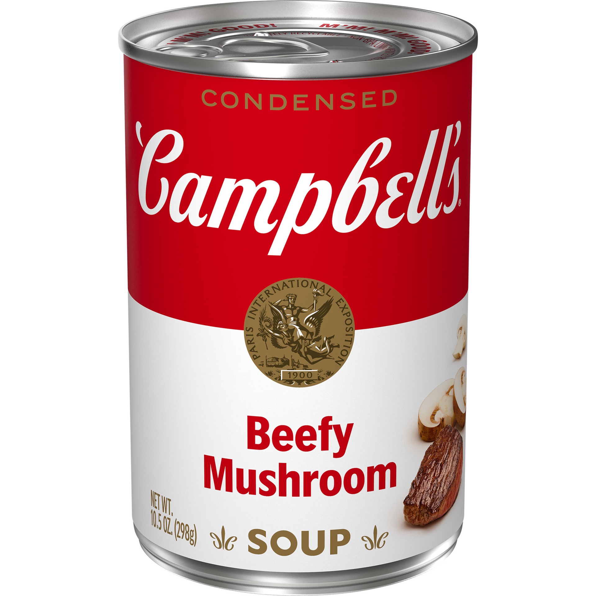 slide 1 of 5, Campbell's Condensed Beefy Mushroom Soup, 10.5 oz Can, 10.5 oz