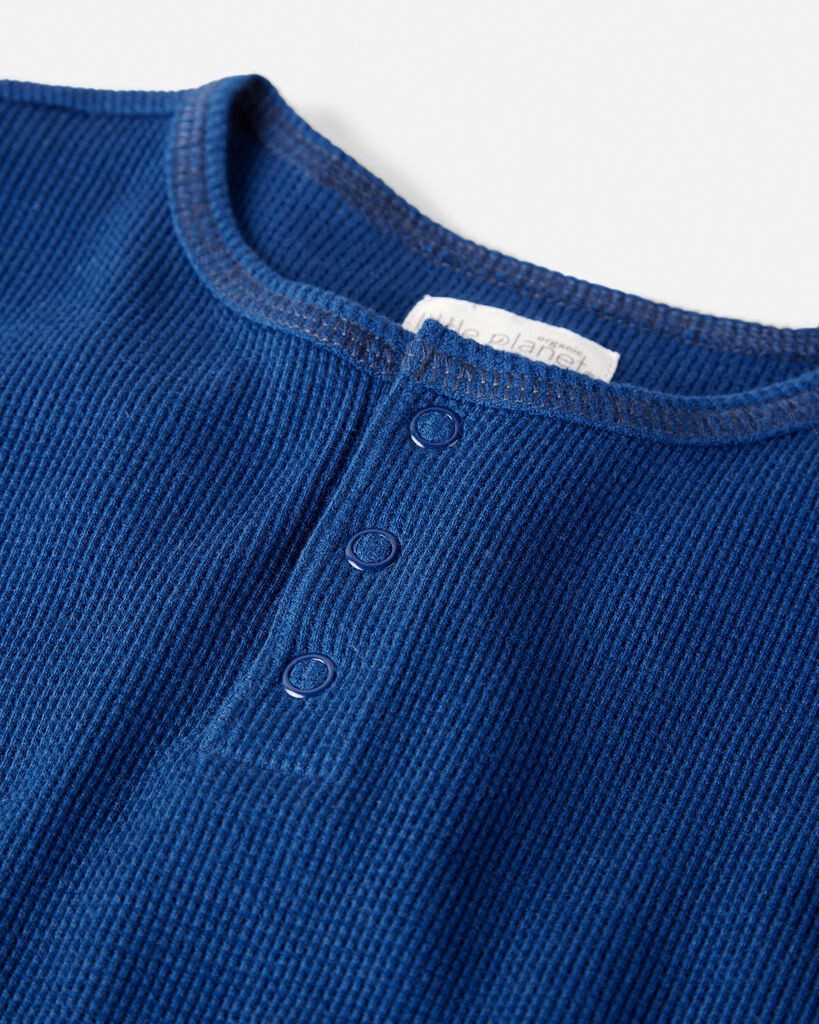 slide 2 of 4, Littleplanet Toddler Boy 2-Pack Organic Cotton Tees Snowy Slopes, Enchanted Navy 4T, 1 ct