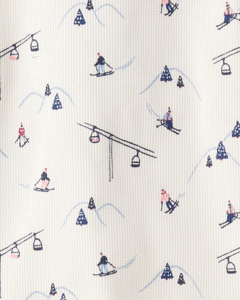 slide 3 of 4, Littleplanet Toddler Boy 2-Pack Organic Cotton Tees Snowy Slopes, Enchanted Navy 4T, 1 ct