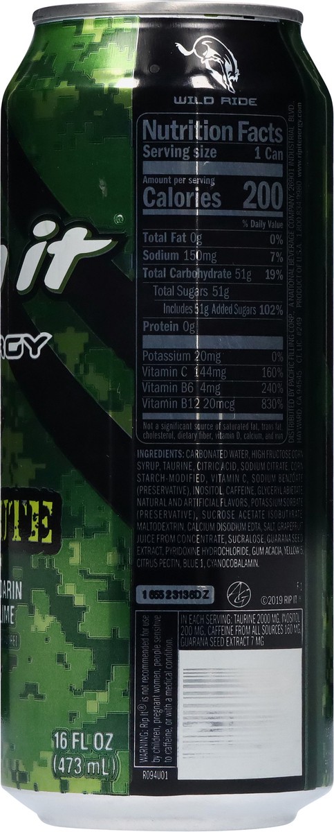 slide 7 of 13, Rip It Tribute Active Mandarin Live Wild Lime Energy Drink 16 fl oz, 16 oz