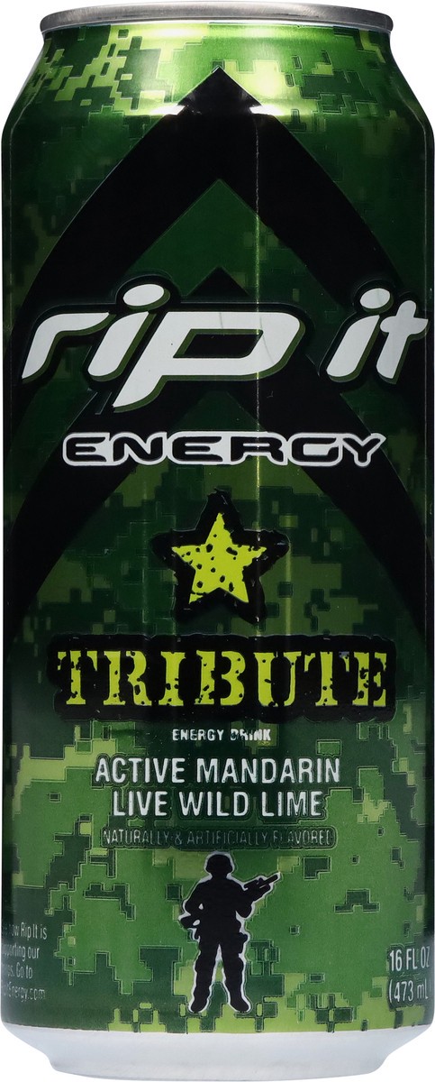 slide 11 of 13, Rip It Tribute Active Mandarin Live Wild Lime Energy Drink 16 fl oz, 16 oz