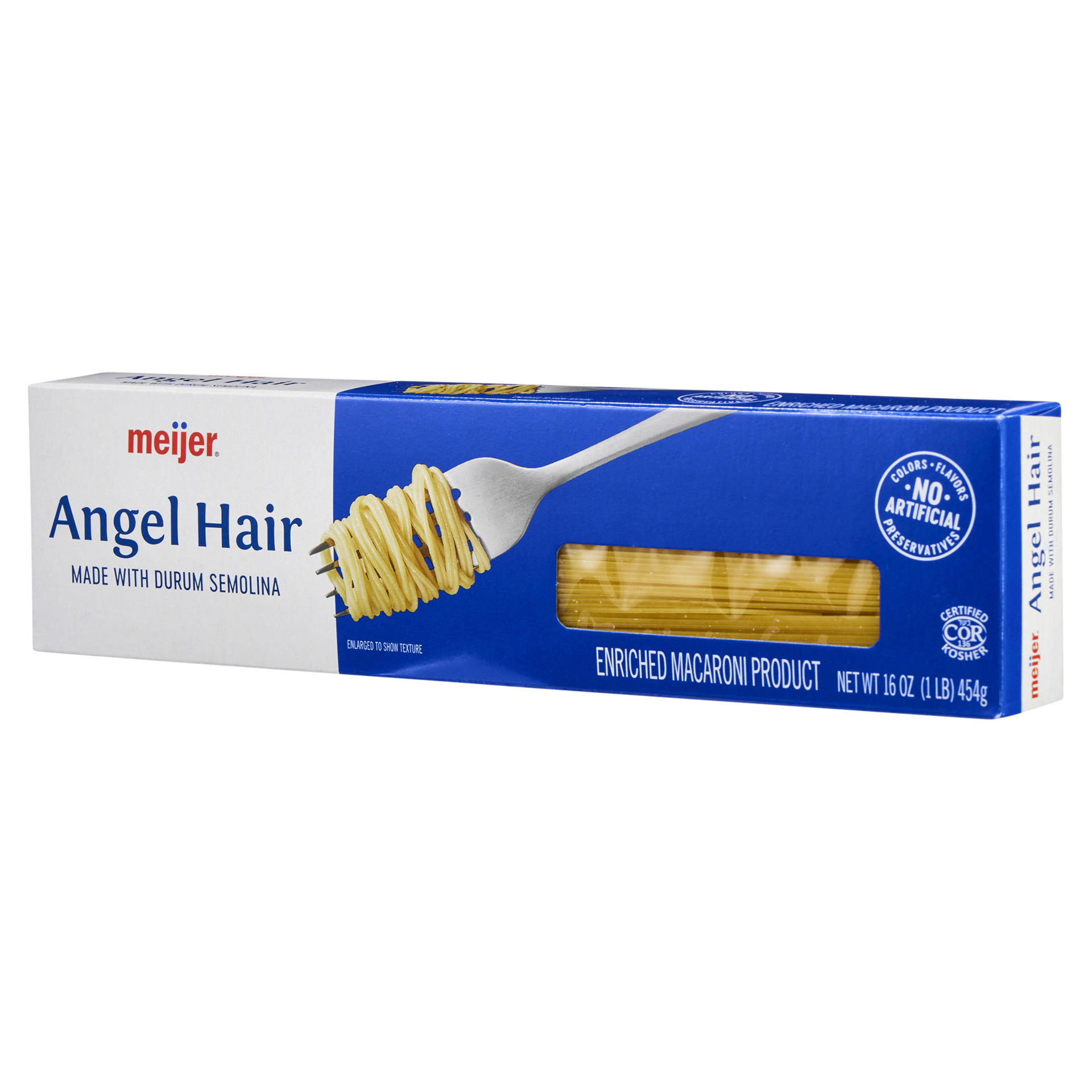 slide 9 of 29, Meijer Angel Hair Pasta, 16 oz