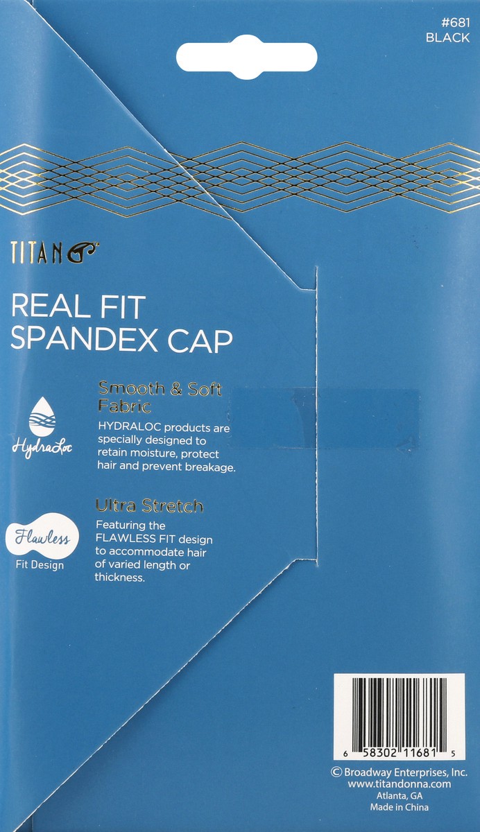 slide 5 of 11, Titan Premium Collection Real Fit Black Spandex Cap 1 ea, 1 ct