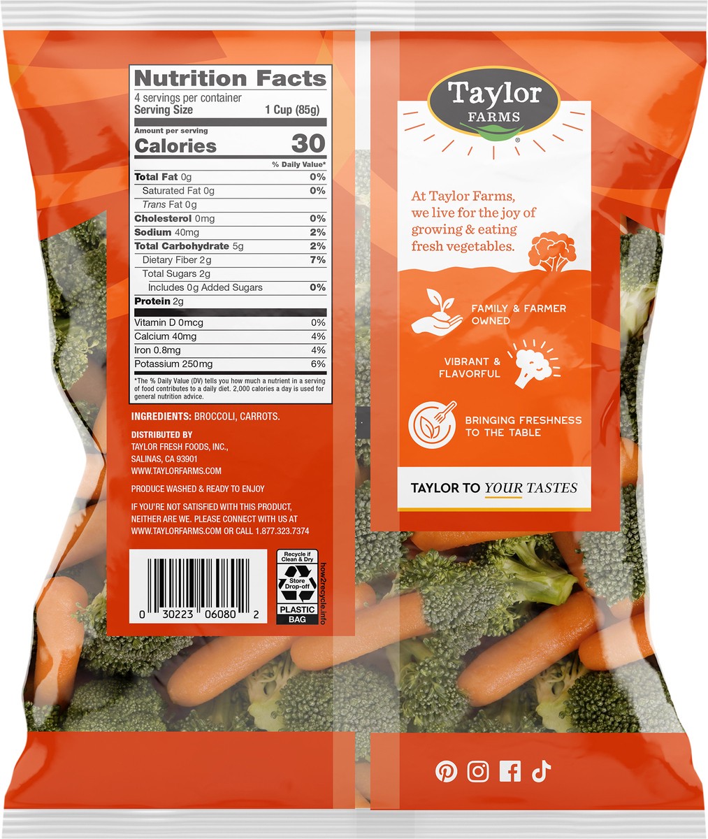 slide 5 of 7, Taylor Farmss Broccoli/Carrots, 12 oz