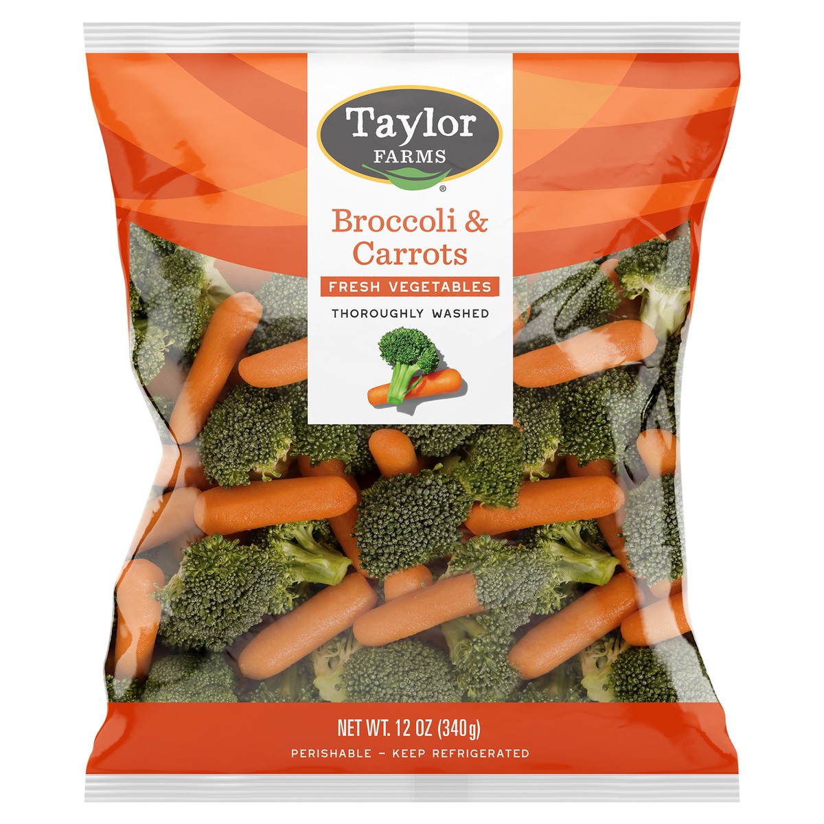 slide 3 of 7, Taylor Farmss Broccoli/Carrots, 12 oz