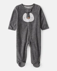 Carter's Carters Baby Penguin Loose Fit Sleep & Play Pajamas - Grey Grey 9M
