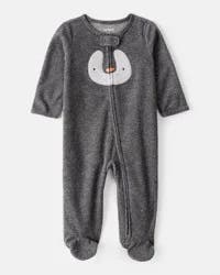 Carter's Carters Baby Penguin Loose Fit Sleep & Play Pajamas - Grey Grey 9M