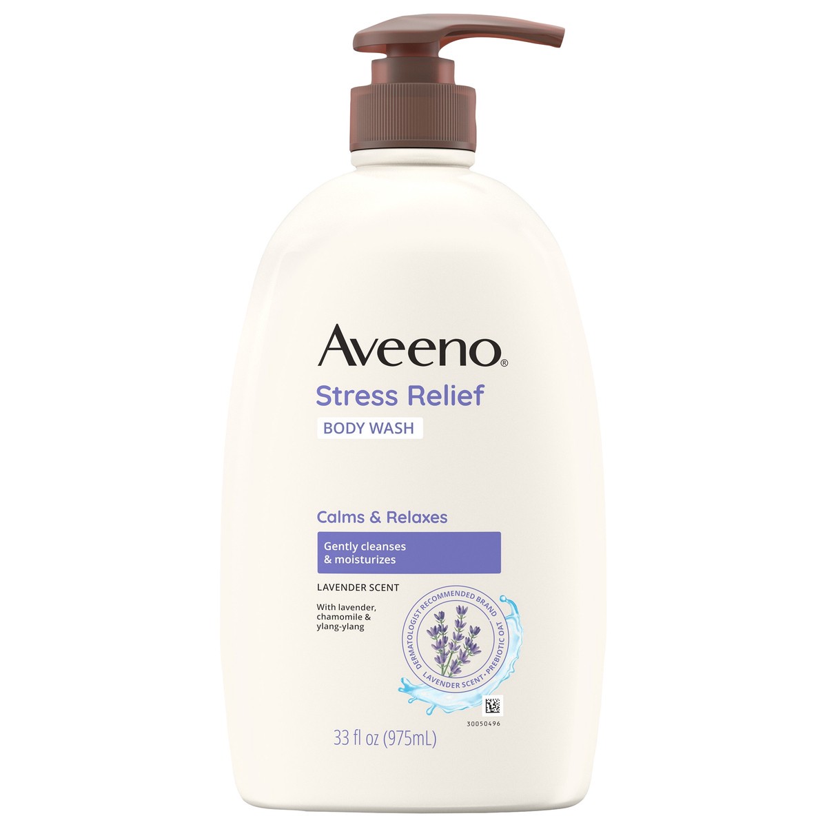 slide 1 of 7, Aveeno Stress Relief Body Wash, 33 fl oz