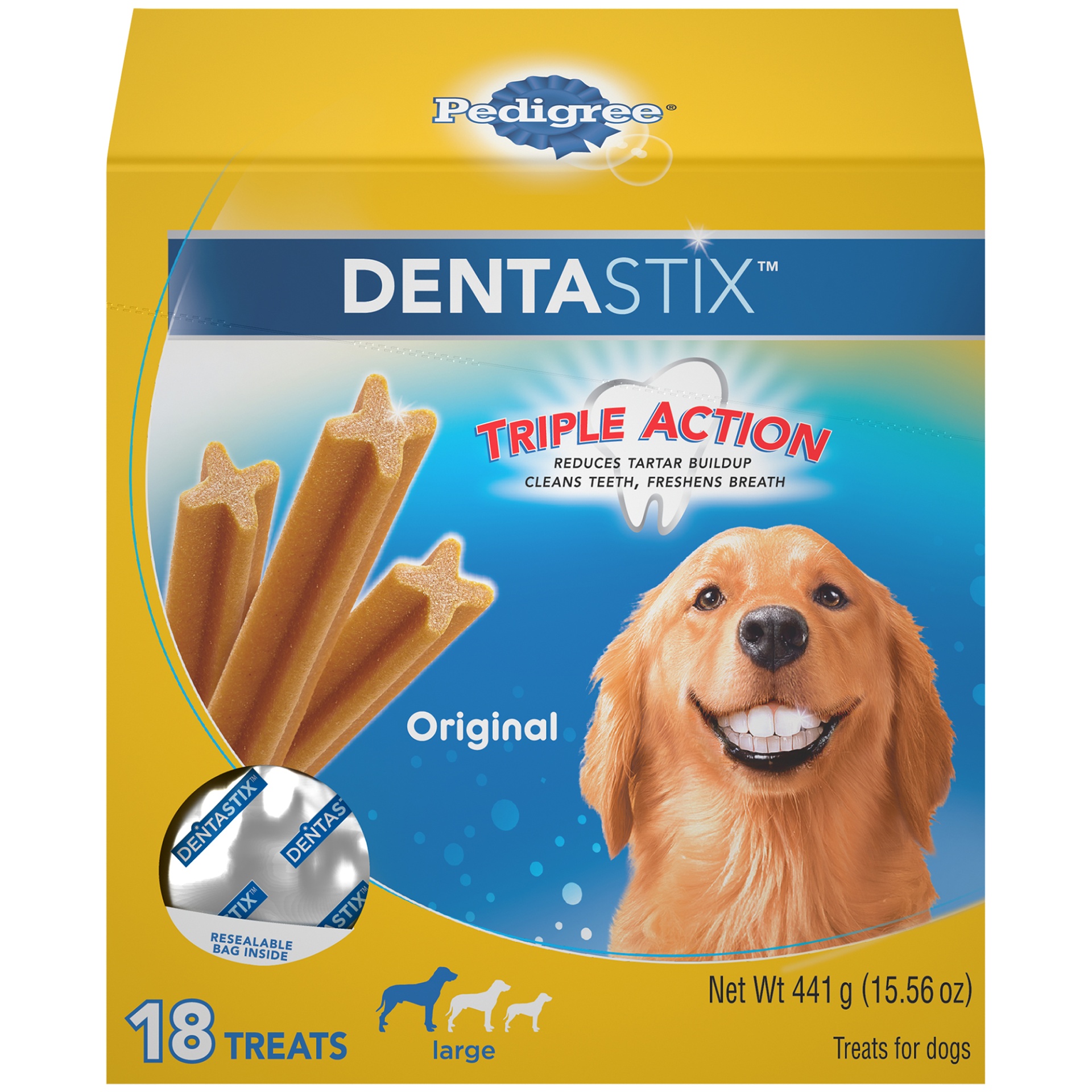 slide 1 of 6, Dentastix Large, 18 ct