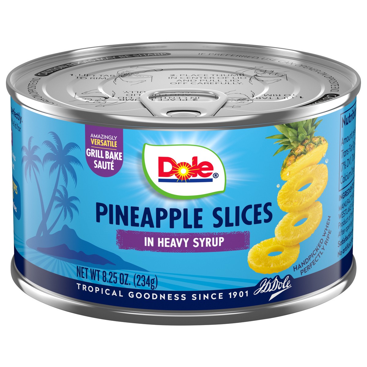 slide 1 of 8, Dole Pineapple Slices In Heavy Syrup, 8.25 oz