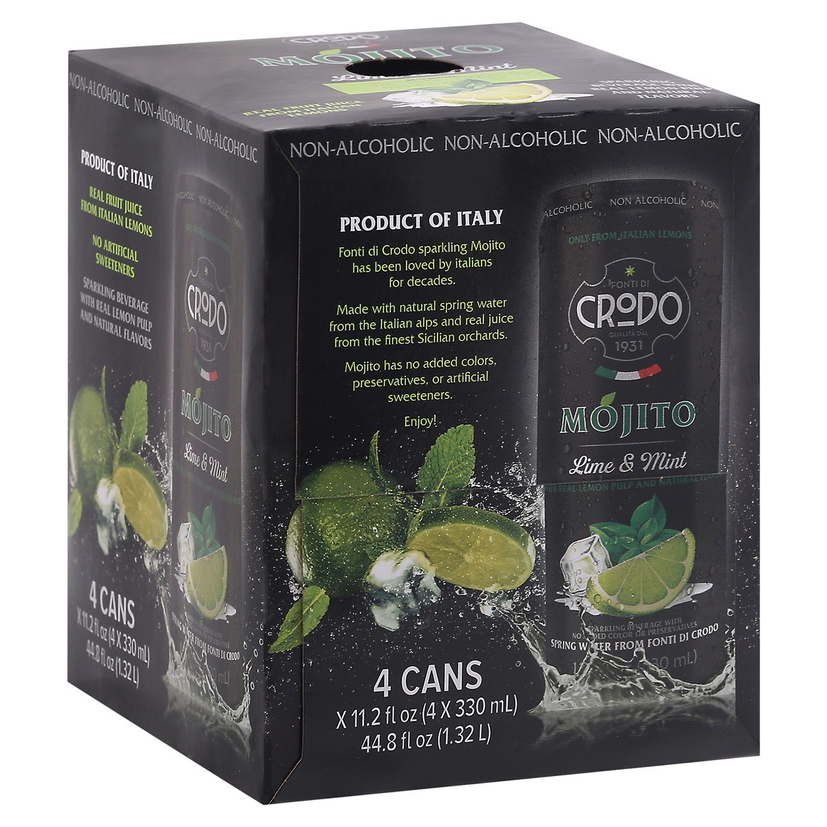 slide 8 of 9, Crodo Mojito Italian Soda, 4/11.2 oz