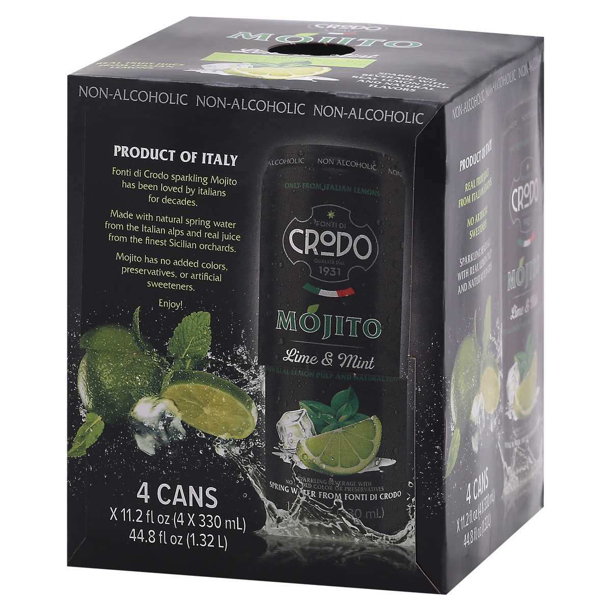slide 3 of 9, Crodo Mojito Italian Soda, 4/11.2 oz