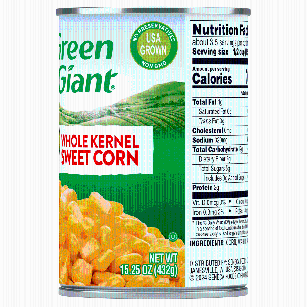slide 2 of 3, Green Giant Whole Kernel Sweet Corn, 15.25 oz