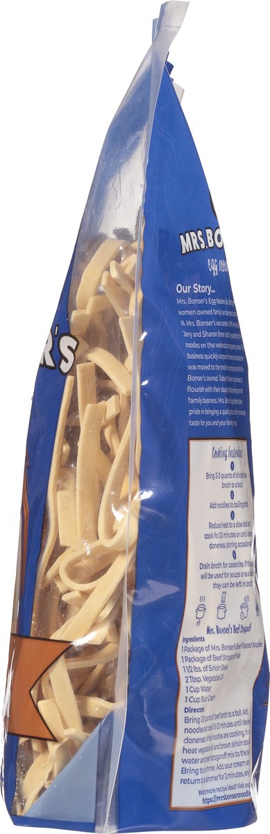 slide 5 of 13, Mrs. Bonser's Egg Noodles Home Style Beef Flavor Egg Noodles 12 oz, 12 oz