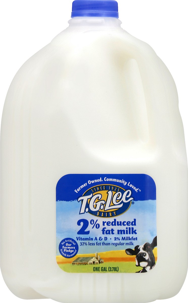 slide 1 of 1, T.G. Lee 2% Reduced Fat Milk 1 gl, 1 gal