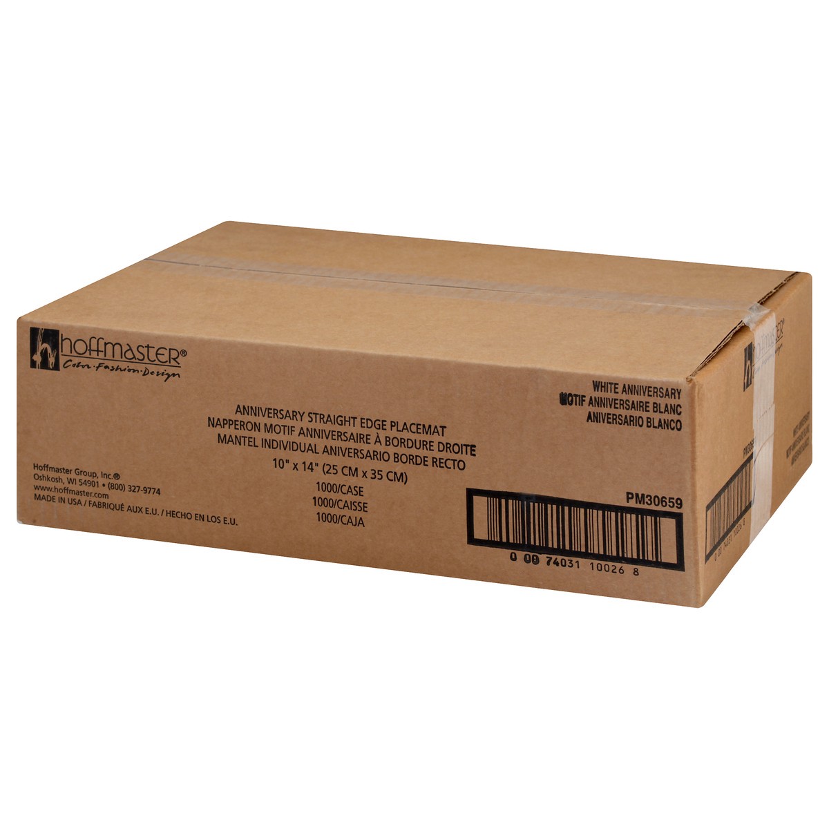 slide 3 of 11, Hoffmaster Straight Edge White Anniversary Placemat 1000 ea, 1000 ct